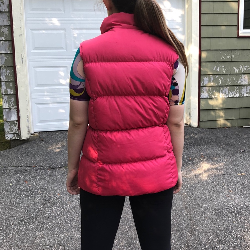 Land’s End Kids L pink puffer vest - Picture 3 of 5